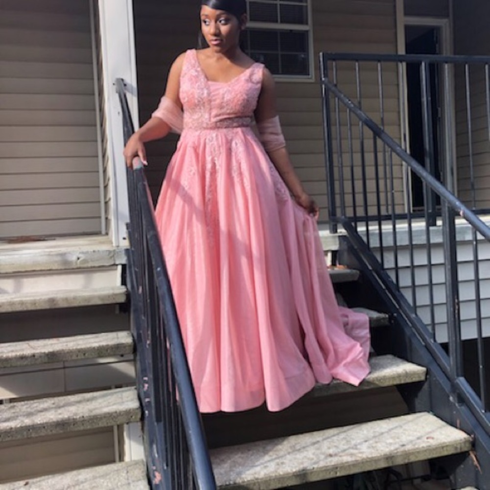 Pink prom dress